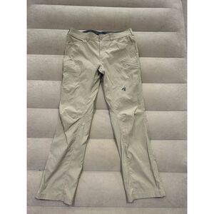 Eddie Bauer First Ascent Mens Size 36 36x34 Khaki Chino Hiking Pants
